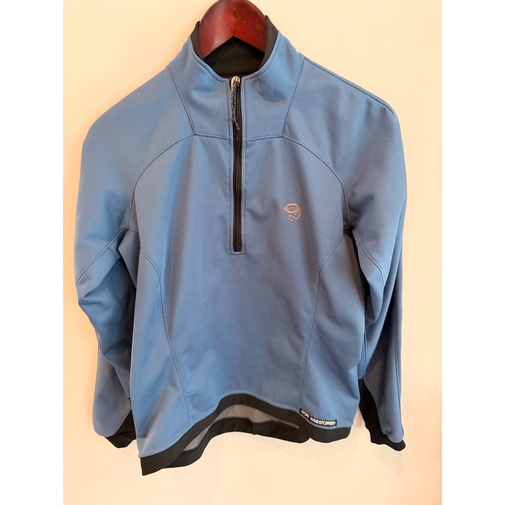 Mountain Hardwear Windstopper 1/4 Zip Jacket Womens M Blue Softshell